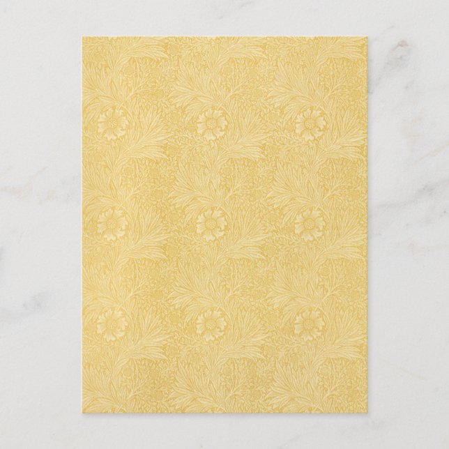 Postal Marigold de William Morris, Flores de jardín vinta (Anverso)