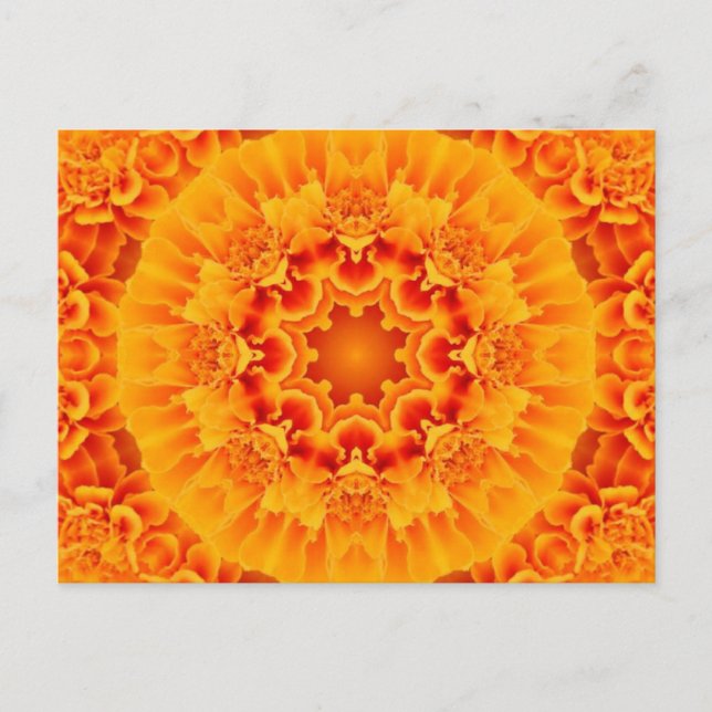 Postal Marigold Mandala (Anverso)