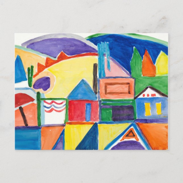 Postal Marilyn Holmes Bella Artes Postcard "Main Street" (Anverso)