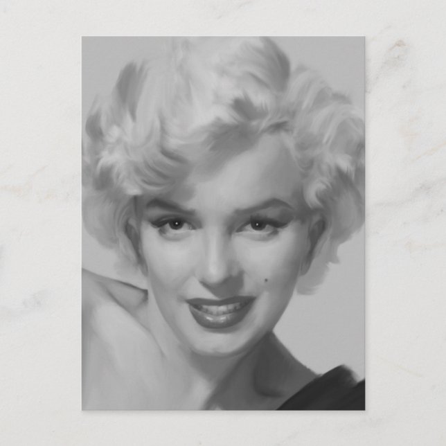 Postal Marilyn la mirada (Anverso)