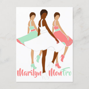 Postal Marilyn MonFRO AFRoCA Afro África Mujer negra