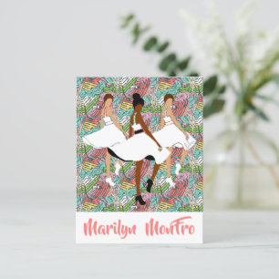Postal Marilyn MonFRO Bonito Mujeres Negras