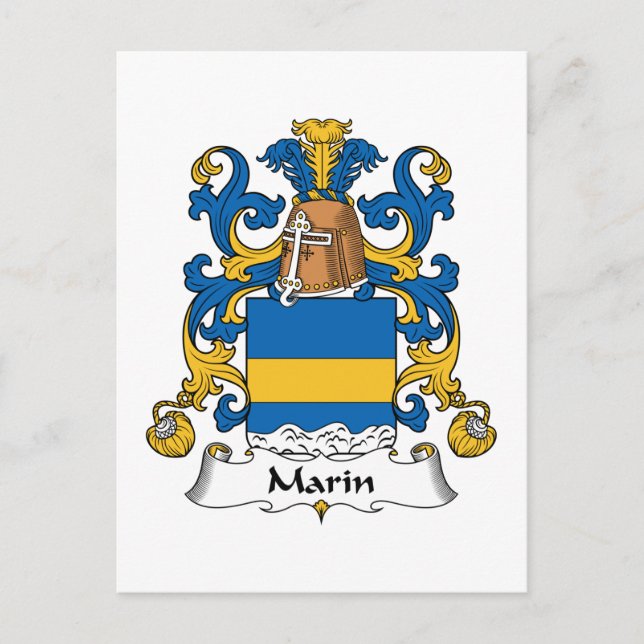 Postal Marin Family Crest (Anverso)