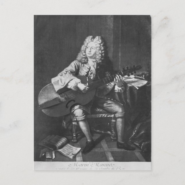 Postal Marin Marais, 1704 (Anverso)