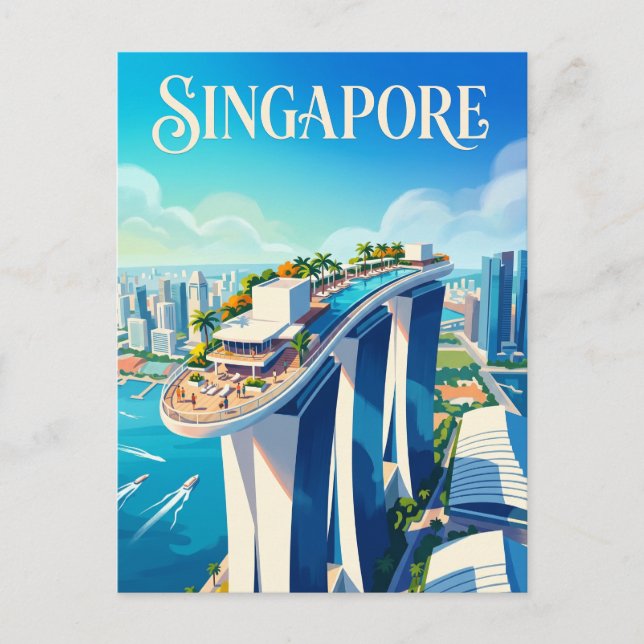 Postal Marina Bay Sands SkyPark Singapur (Anverso)