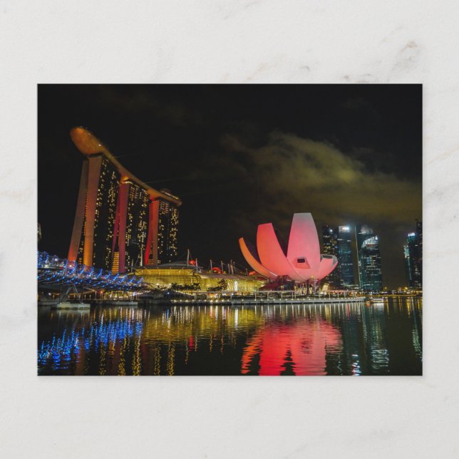 Postal Marina Bay, Singapur - Postcard (Anverso)