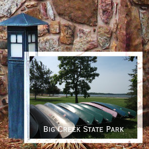 Postal Marina Canoes, Beach, Parque Estatal Big Creek, Io