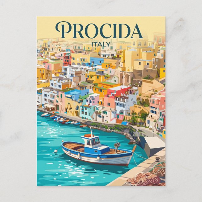 Postal Marina Corricella Italia (Anverso)