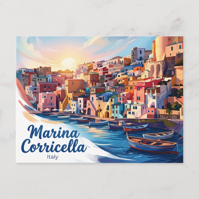 Postal Marina Corricella Italia (Anverso)