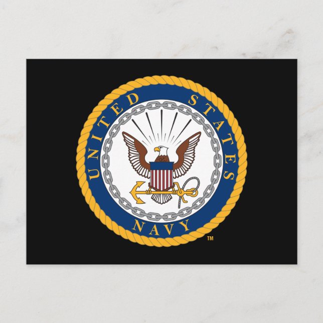 Postal Marina de Estados Unidos | Emblema naval (Anverso)