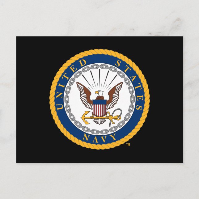 Postal Marina de Estados Unidos | Emblema naval (Anverso)