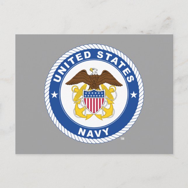 Postal Marina de Estados Unidos | Oficial Escudo (Anverso)