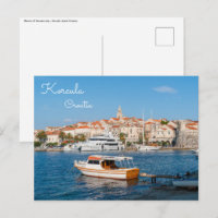 Marina de la ciudad de Korcula - Dalmacia, Croacia