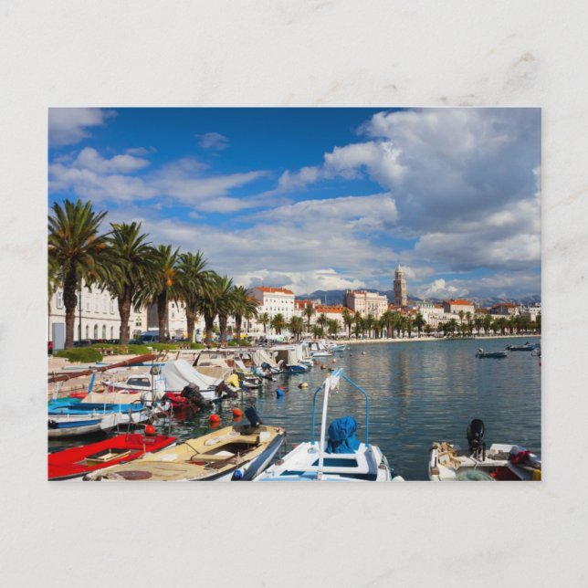 Postal Marina de Split en Croacia (Anverso)