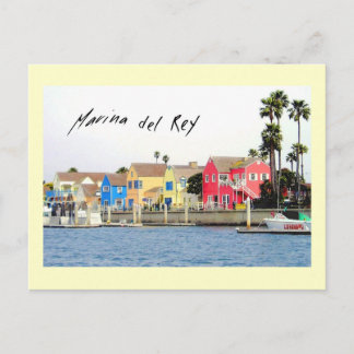 Postal Marina del Rey Postcard