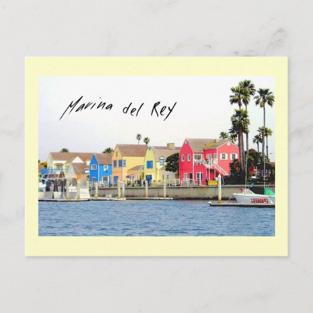 Postal Marina del Rey Postcard (Anverso)