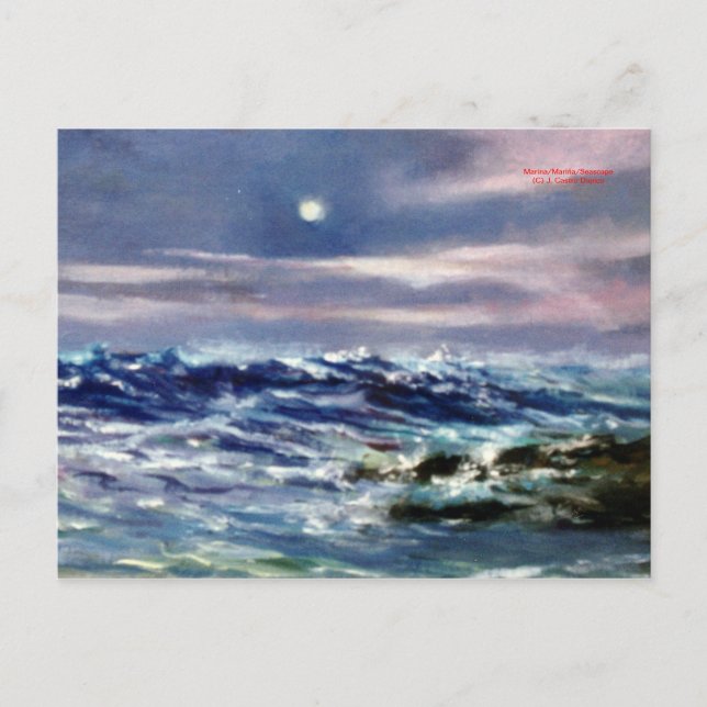 Postal Marina/Mariña/Seascape (Anverso)