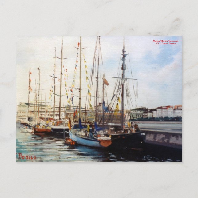 Postal Marina/Mariña/Seascape (Anverso)