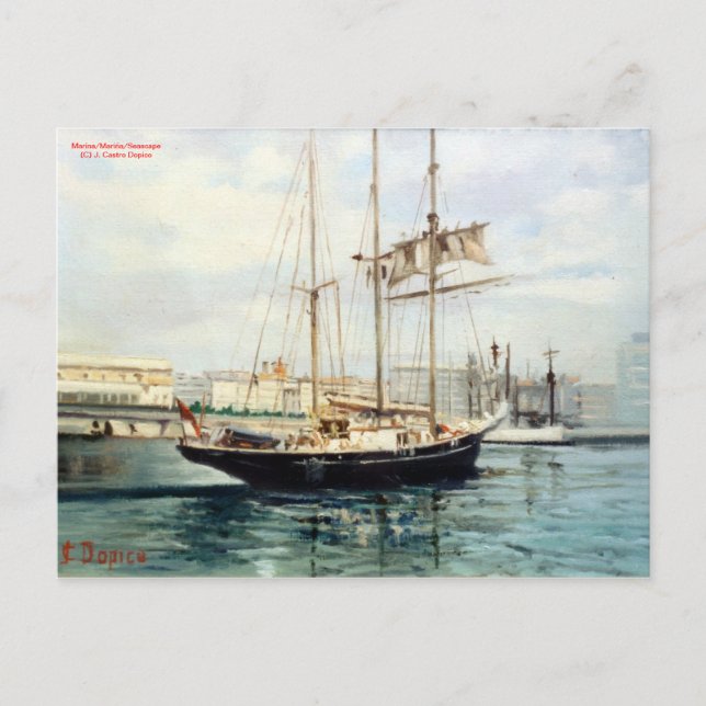 Postal Marina/Mariña/Seascape (Anverso)