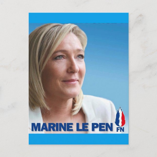 Postal Marine Le Pen (Anverso)