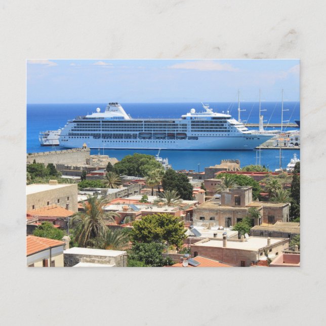 Postal Mariner de siete mares en Rodas (Anverso)