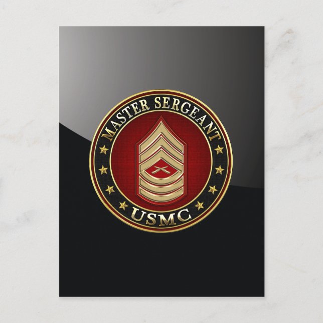Postal Marines de EE.UU.: Sargento mayor (USMC MSgt) [3D] (Anverso)