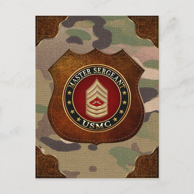 Postal Marines de EE.UU.: Sargento mayor (USMC MSgt) [3D] (Anverso)