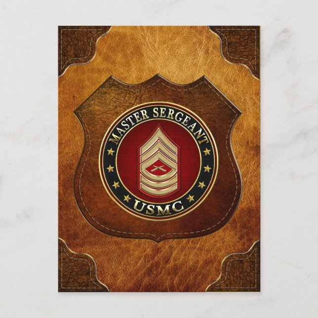 Postal Marines de EE.UU.: Sargento mayor (USMC MSgt) [3D] (Anverso)
