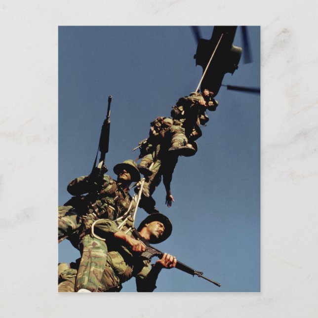 Postal Marines en un SPIE RIG un dispositivo de cuerda qu (Anverso)
