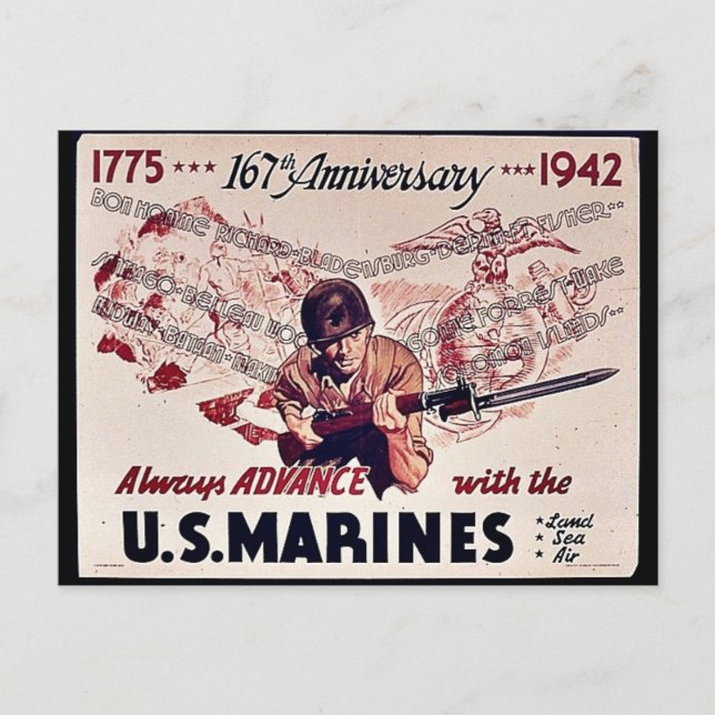 Postal Marines Estadounidenses (Anverso)