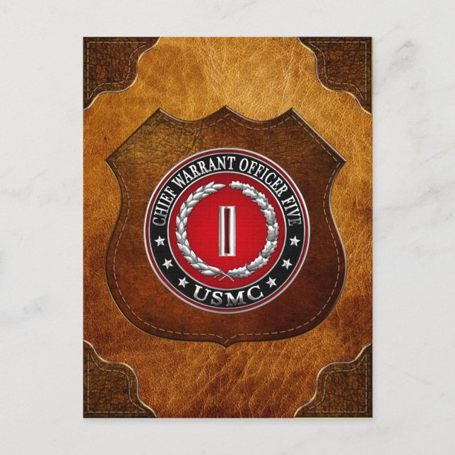 Postal Marines estadounidenses: 5 (USMC CWO-5) [3D] (Anverso)
