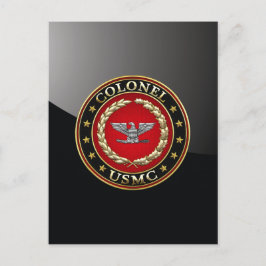 Postal Marines Estadounidenses: Coronel (USMC Col) [3D]