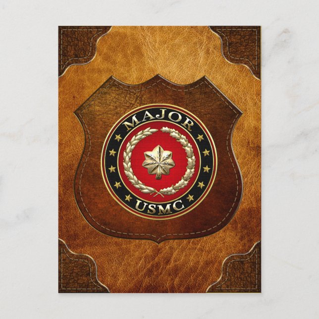 Postal Marines Estadounidenses: Mayor (USMC Mayor) [3D] (Anverso)