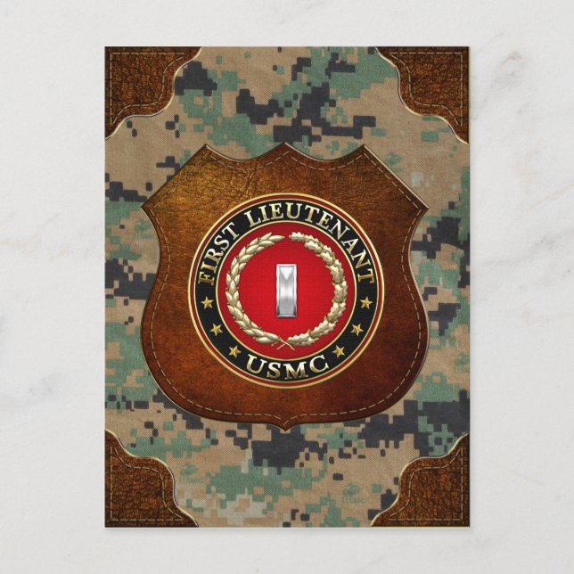 Postal Marines Estadounidenses: Primer Teniente (USMC 1st (Anverso)