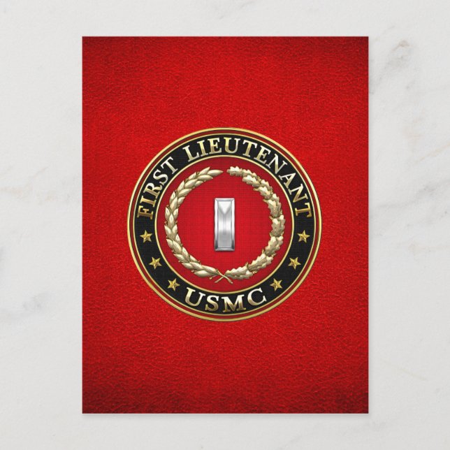 Postal Marines Estadounidenses: Primer Teniente (USMC 1st (Anverso)
