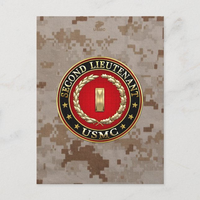 Postal Marines Estadounidenses: Segundo Teniente (USMC 2n (Anverso)
