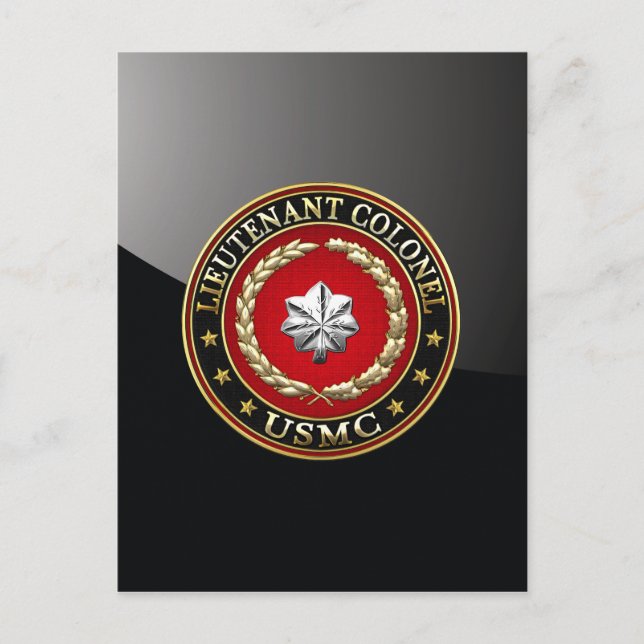 Postal Marines Estadounidenses: Teniente Coronel (USMC Lt (Anverso)