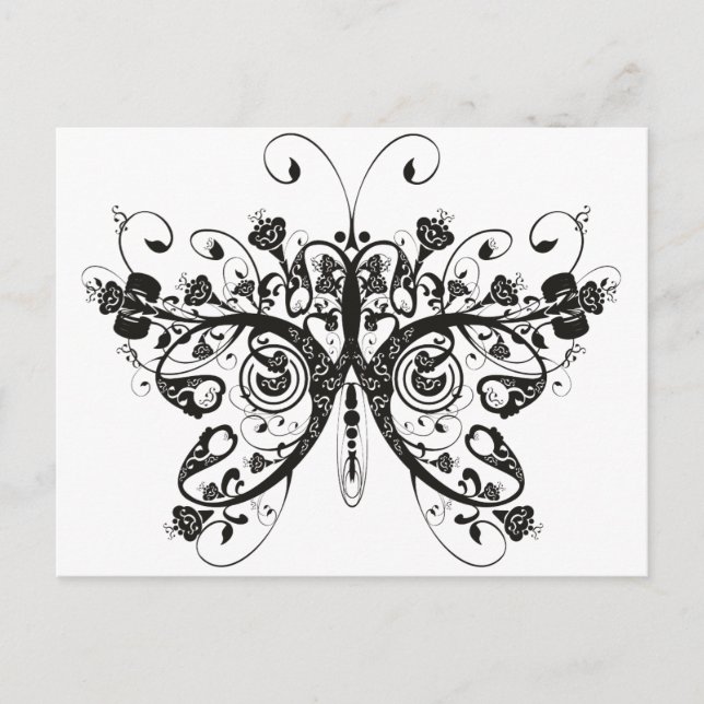 Postal Mariposa (Anverso)
