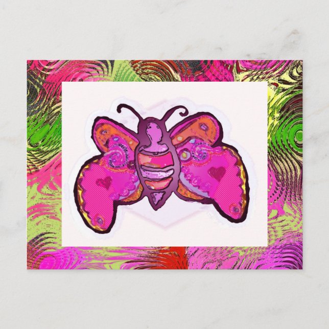 Postal mariposa (Anverso)