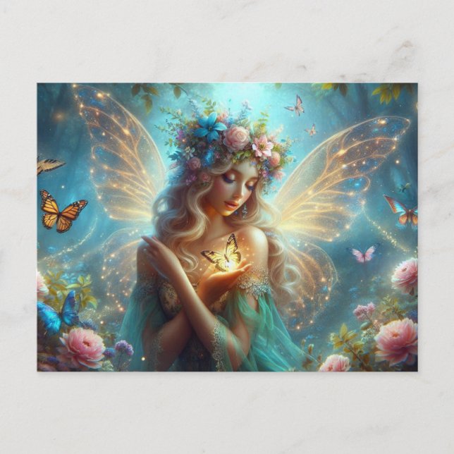 Postal Mariposa (Anverso)