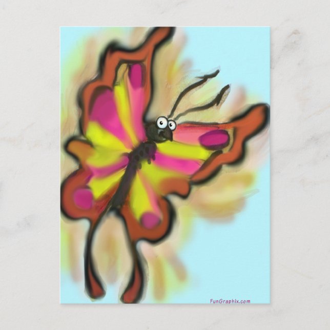 Postal Mariposa (Anverso)