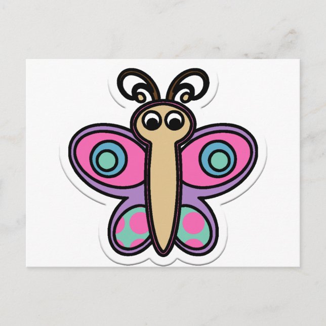 Postal mariposa (Anverso)