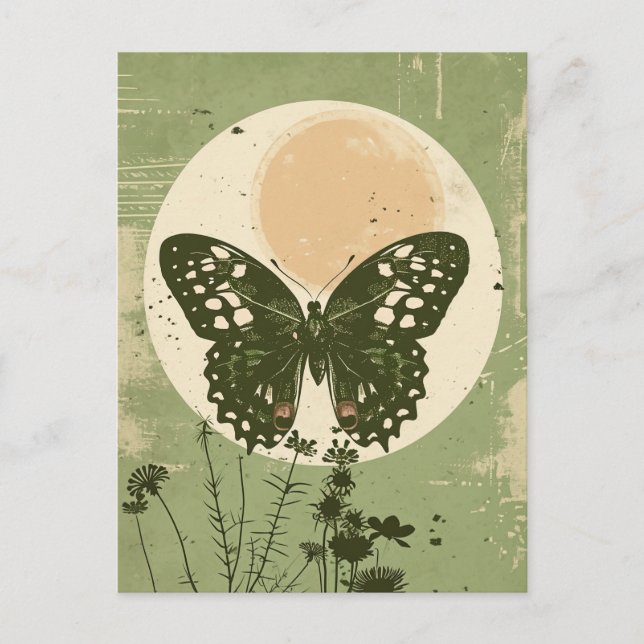 Postal Mariposa (Anverso)