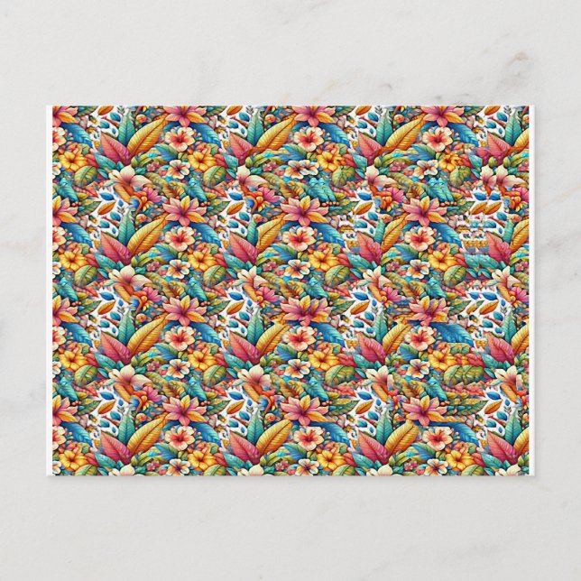 Postal Mariposa 1 Estereograma Magic Eye - Sin Sobre (Anverso)