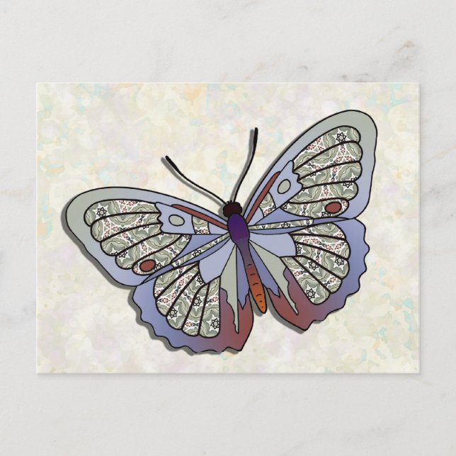 Postal Mariposa - 34 (Anverso)