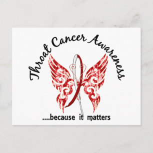 Postal Mariposa 6.1 Cáncer de garganta
