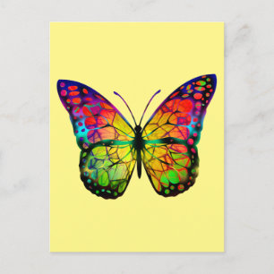 POSTAL MARIPOSA ABSTRACTO