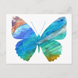 Postal Mariposa acuarela