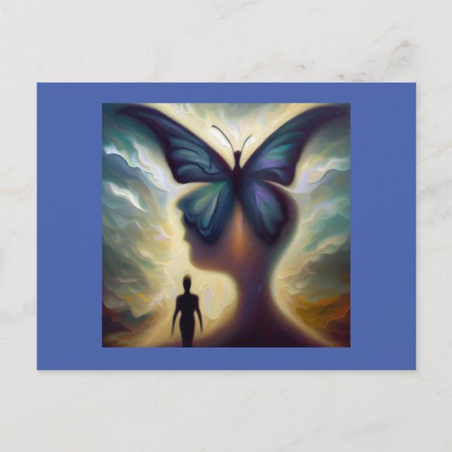 Postal Mariposa animal espiritual 1 (Anverso)