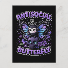 Postal Mariposa Antisocial